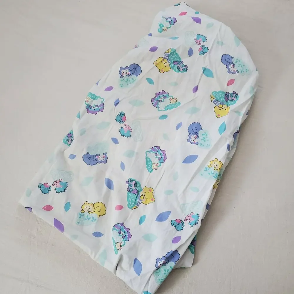 Vintage Cute Animals Fitted Crib Sheet
